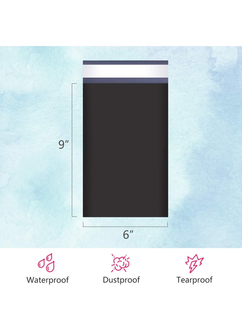 Black 200 Pack Mini  Shipping Bags Strong Mailing Envelopes Thick Self Seal Adhesive Waterproof and Tear Proof Boutique Postal Small Business for Jewelry and More - Image 2
